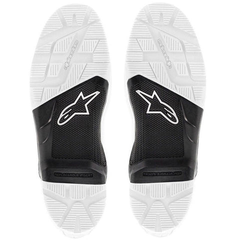 Jogo de Solas ALPINESTARS TECH 3/TECH 7 ENDURO Branco/Preto (par)