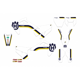 Kit de Autocolantes BLACKBIRD RETRO HUSQVARNA TC/FC 19-22, TE/FE 20-23