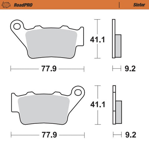 Pastilhas Travão Trás MOTO-MASTER ROADPRO SINTER APRILIA TUAREG 660 22-24