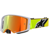 Óculos ALPINESTARS SUPERTECH CORP Amarelo Flúor/Cinza - Lente Laranja Espelhado