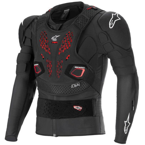 Peitoral Integral ALPINESTARS BIONIC PRO V3 PLASMA 2025 Preto/Vermelho/Branco