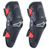 Joelheiras Infantis ALPINESTARS SX-1 Preto/Vermelho 2025 (6-8 anos) e (9-12 anos)