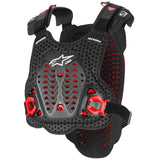 Peitoral ALPINESTARS A-5 PLASMA Preto/Vermelho/Branco 2025