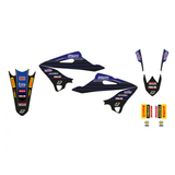 Kit de Autocolantes e Capa de Assento BLACKBIRD RÉPLICA TEAM YAMAHA FACTORY RACING 22 para YAMAHA YZ 125/250 22-24