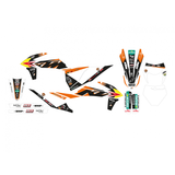 Kit de Autocolantes e Capa de Assento BLACKBIRD KTM TROPHY 2022 EXC/EXC-F 20-23