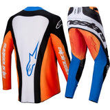 Conjunto ALPINESTARS TECHSTAR MELT Laranja/Azul 2025