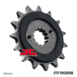 Pinhão de Ataque JT Borracha/Aço KTM DUKE 390 13-23, RC 390 14-24, ADVENTURE 390 20-24 15 dentes