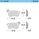 Pastilhas Travão Frente MOTO-MASTER SINTERPRO RACING GP KTM SX 65 02-22, SX 85 04-11