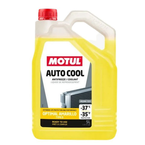 Líquido Anti-congelante Refrigerante MOTUL AUTO COOL OPTIMAL Amarelo 5 Litros