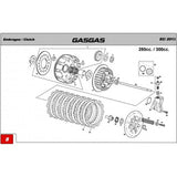 Placa de Aço Embraiagem GAS GAS (Ref. 13)