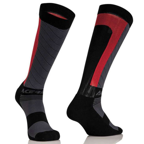 Meias ACERBIS MX COMPRESSION 2016 Preto/Vermelho