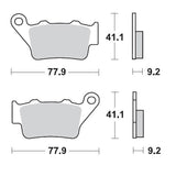 Pastilhas Travão Trás MOTO-MASTER SINTERPRO RACING YAMAHA TT 600 96-04, XT 660R 04-16, XT 660Z TÉNÉRÉ 08-19, TÉNÉRÉ 700 19-24