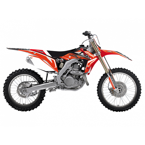 Kit de autocolantes e capa de assento BLACKBIRD DREAM 4 HONDA CRF 250R 14-17, CRF 450R 13-16