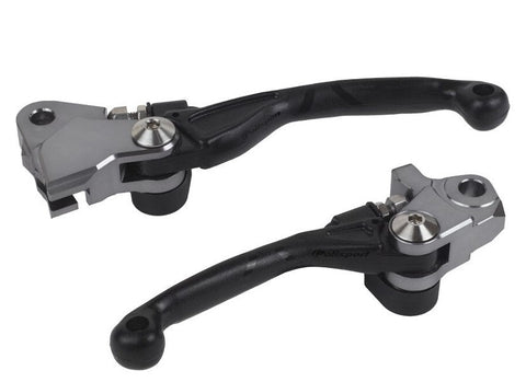 Par Manetes Articuladas INQUEBRÁVEIS POLISPORT PIVOT HUSQVARNA TE/FE 19-21 Preto (MAGURA)