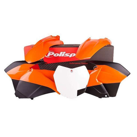 Kit de Plásticos POLISPORT para KTM EXC/EXC-F 14-16 Cor Original