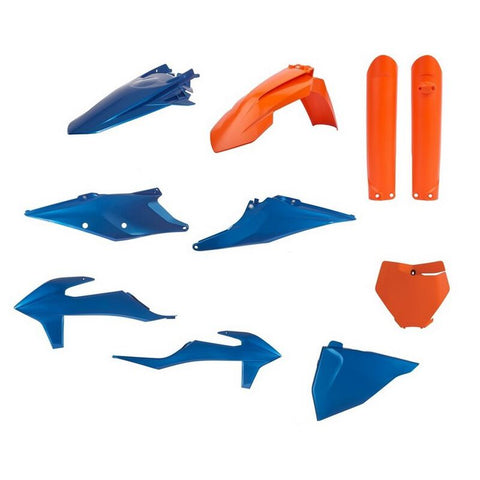 Kit de Plásticos POLISPORT para KTM SX/SX-F 19-22 Blue Metal/ Laranja