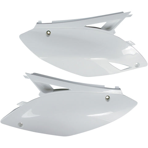 Tampas Laterais Traseiras UFO para KAWASAKI KX 250 F 09-12, KX 450 F 09-11 Branco