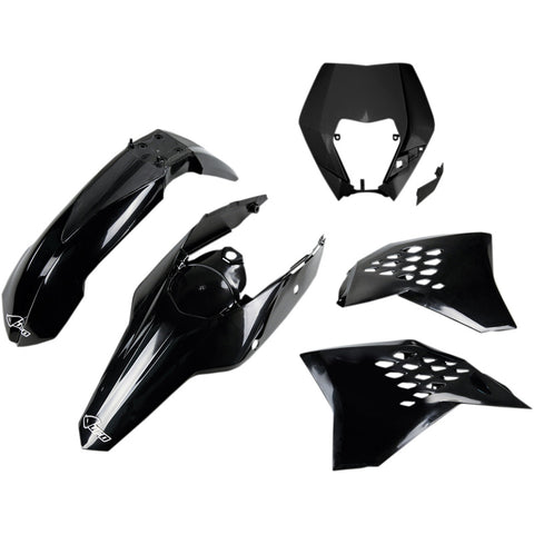 Kit de Plásticos UFO KTM EXC/EXC-F 08-11 Preto