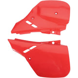 Tampas Laterais Traseiras UFO para HONDA CR 125 89-90, CR 250 88-89, CR 500 89-90 Vermelho