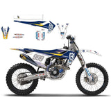 Kit de autocolantes e capa de assento BLACKBIRD réplica Ricci Racing 2015 para HUSQVARNA FC/TC 16-17