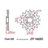 Pinhão de Ataque JT SELF CLEANING SUZUKI RMZ 250 13-24