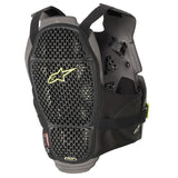 Peitoral ALPINESTARS A-4 MAX Preto/Cinzento/Amarelo Flúor