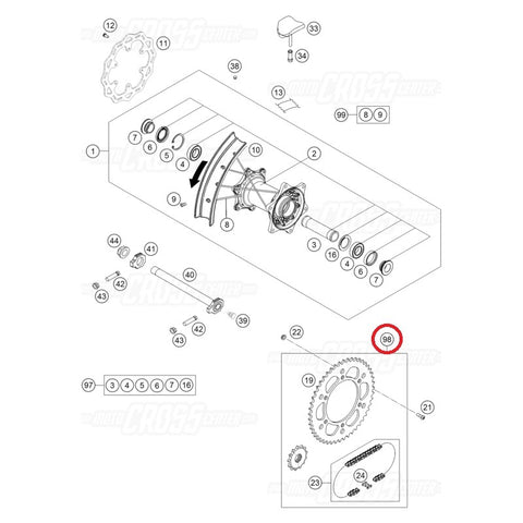 DRIVETRAIN KIT HUSQVARNA 14T/52T